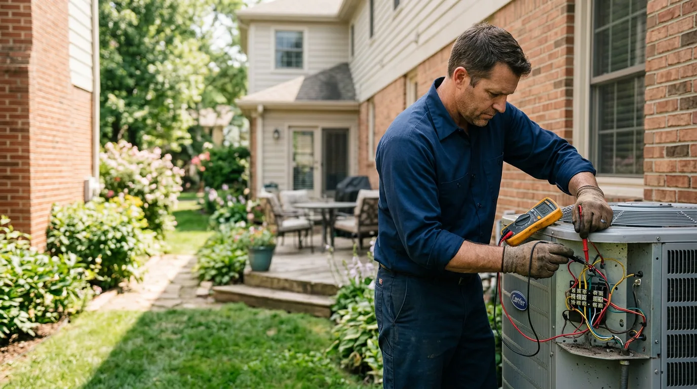HVAC technician working near Pembina, ND